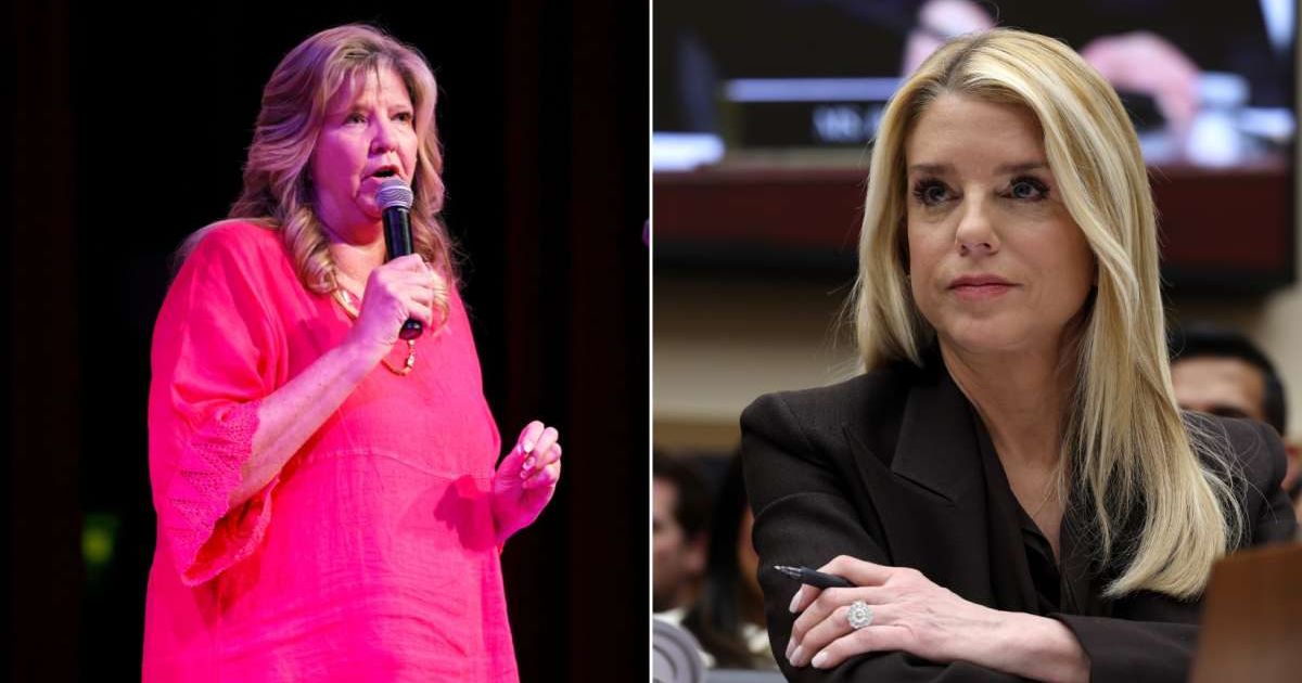 (L) Tennessee Rep. Gloria Johnson speaks onstage at City Winery Nashville on August 15, 2023; (R) Attorney General Pam Bondi at the House Judiciary Committee hearing (Cover Image Source: Getty Images | (L) Photo by Jason Kempin; (R) Photo by Win McNamee)