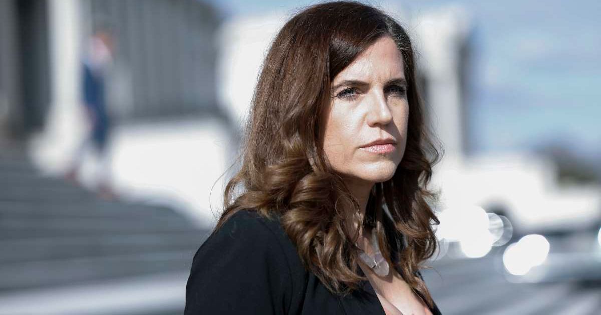 Rep. Nancy Mace speaks to reporters as she leaves the U.S. Capitol Building on January 27, 2023, in Washington, DC (Cover Image Source: Getty Images | Photo by Anna Moneymaker)