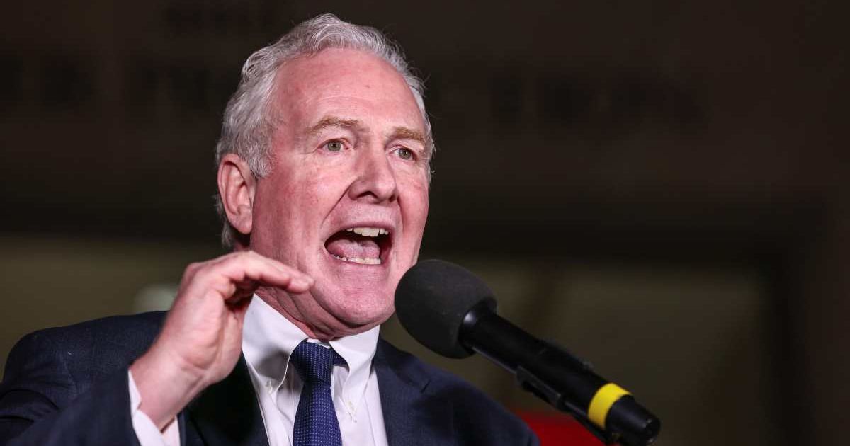 Sen. Chris Van Hollen (D-MD) speaks during the ICE Out for Good Protest at the U.S. Customs and Border Protection Office on January 13, 2026 in Washington, DC (Cover Image Source: Getty Images | Photo by Jemal Countess)