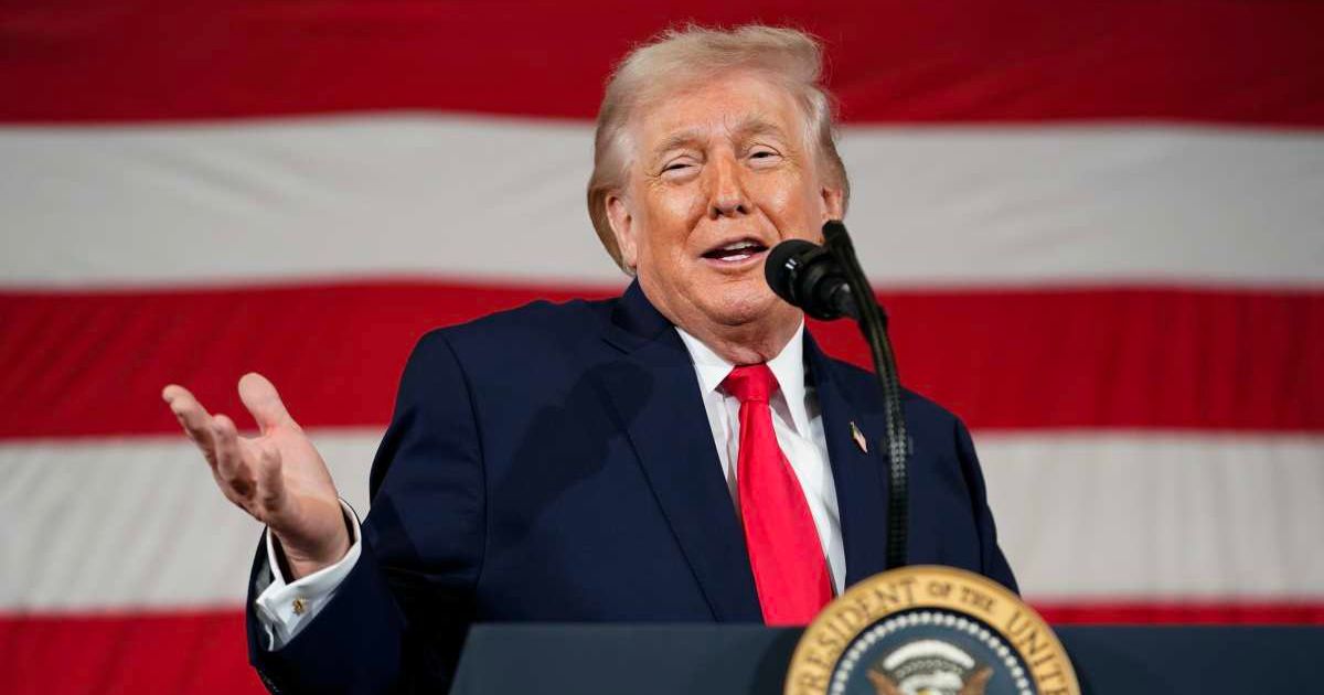 President Donald Trump speaks during a visit to the Fort Bragg U.S. Army base on February 13, 2026 (Cover Image Source: Getty Images | Photo by Nathan Howard)