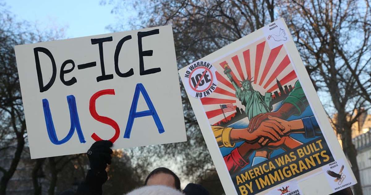 Representative image of anti-ICE demonstrators. (Photo by Owen Franken - Corbis/Getty Images)