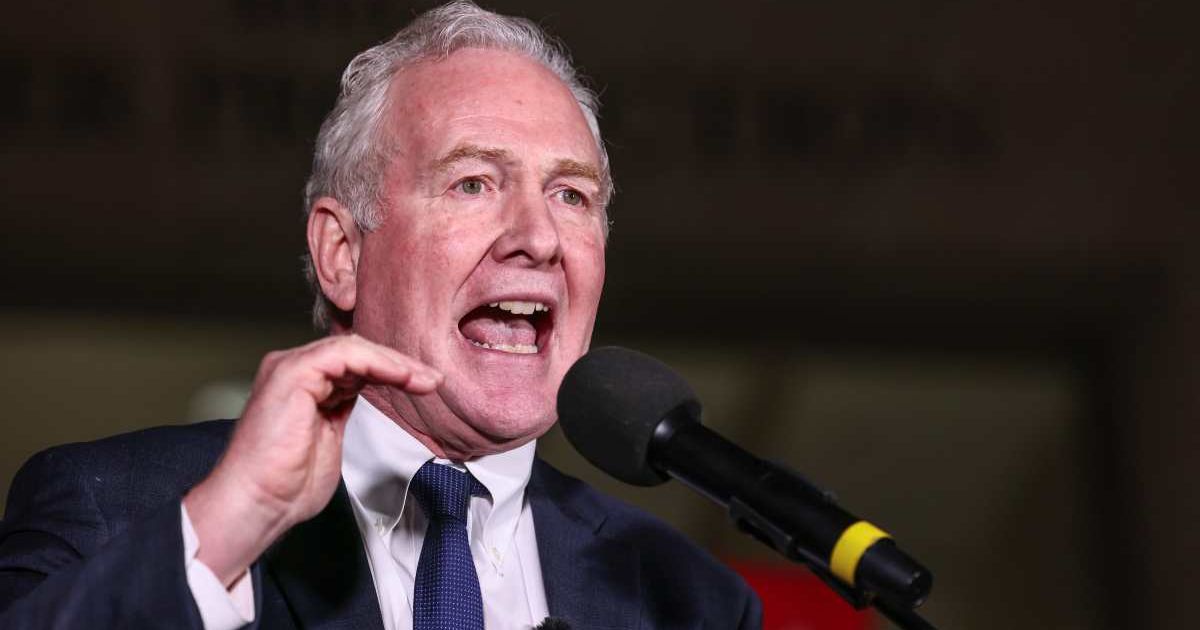 Sen. Chris Van Hollen (D-MD) speaks during the ICE Out for Good Protest at the U.S. Customs and Border Protection Office on January 13, 2026 in Washington, DC (Cover Image Source: Getty Images | Photo by Jemal Countess)