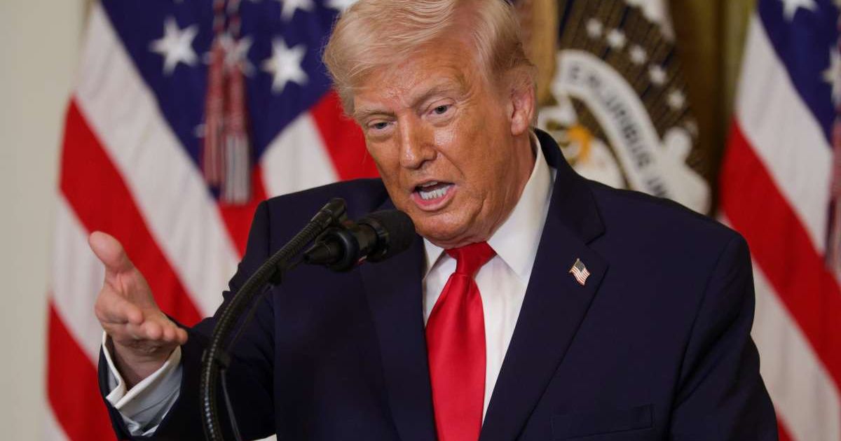 President Donald Trump speaks during a Women's History Month event in the East Room of the White House on March 12 (Cover Image Source: Getty Images | Photo by Alex Wong)