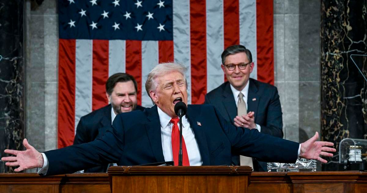 President Donald Trump delivers the State of the Union address during a joint session of Congress in the House Chamber at the Capitol on February 24, 2026, in Washington, DC (Cover Image Source: Getty Images | Photo by Kenny Holston-Pool)