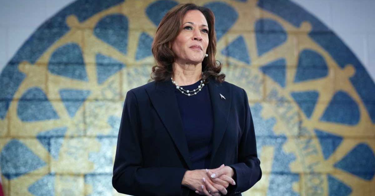 Former U.S. Vice President Kamala Harris waits to speak at a campaign rally at United Auto Workers Local 900 on August 8, 2024 (Cover Image source: Getty Images/Photo by Andrew Harnik)