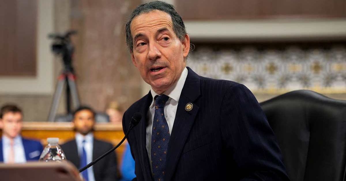 U.S. Rep. Jamie Raskin (D-MD) speaks during a bicameral hearing on theJustice Department in the Dirksen Senate Building (Cover image source: Getty Images/Photo by Kayla Bartkowski)