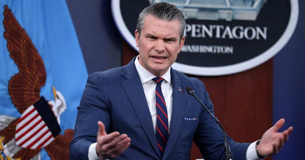 Secretary of War Pete Hegseth speaks during a news conference at the Pentagon on March 2, 2026 (Cover Image Source: Getty Images | Photo by Alex Wong)