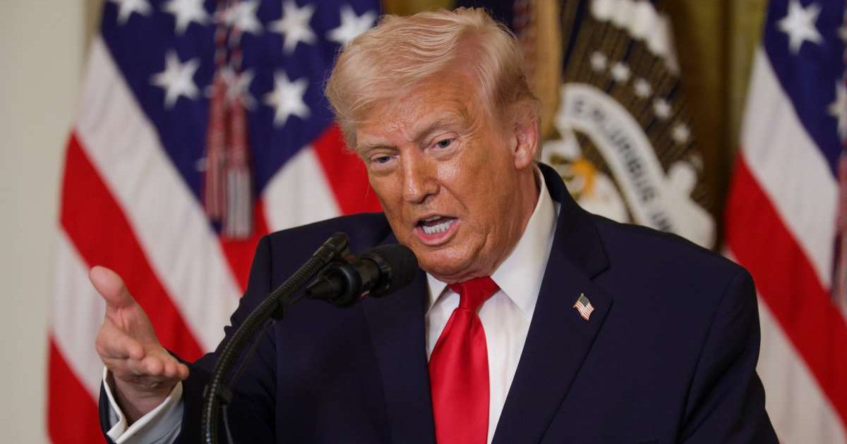 President Donald Trump speaks during a Women's History Month event in the East Room of the White House on March 12 (Cover Image Source: Getty Images | Photo by Alex Wong)