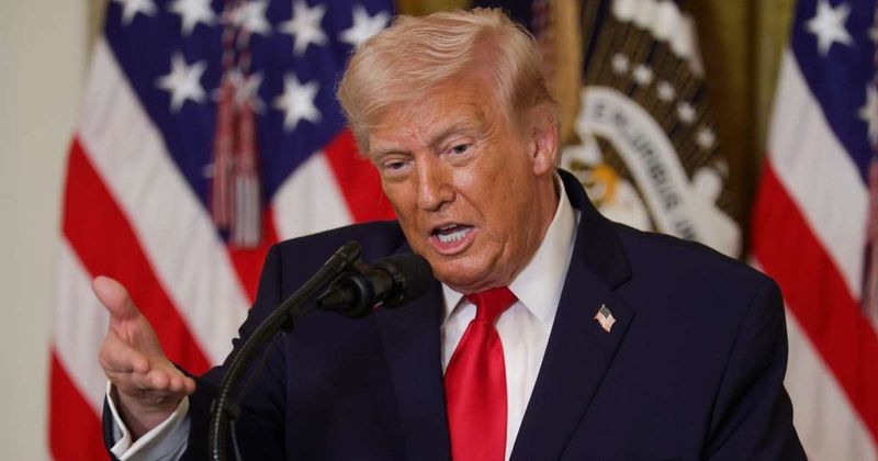Trump says Tim Cook called to 'kiss his a**' in rambling tribute