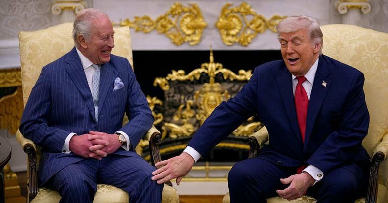 'If it wasn't for us, you'd be speaking French': King Charles takes a jibe at Trump during state dinner