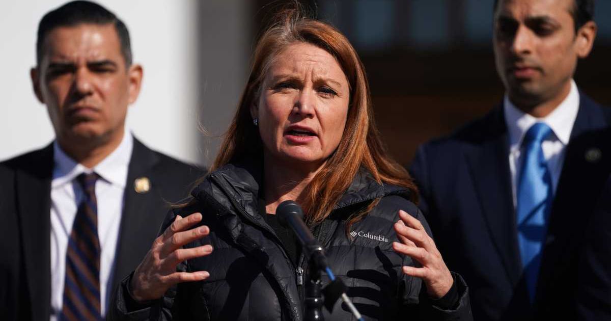 U.S. Rep. Melanie Stansbury (D-NM) speaks during a press conference (Cover Image Source: Getty Images | Photo by David Dee Delgado)