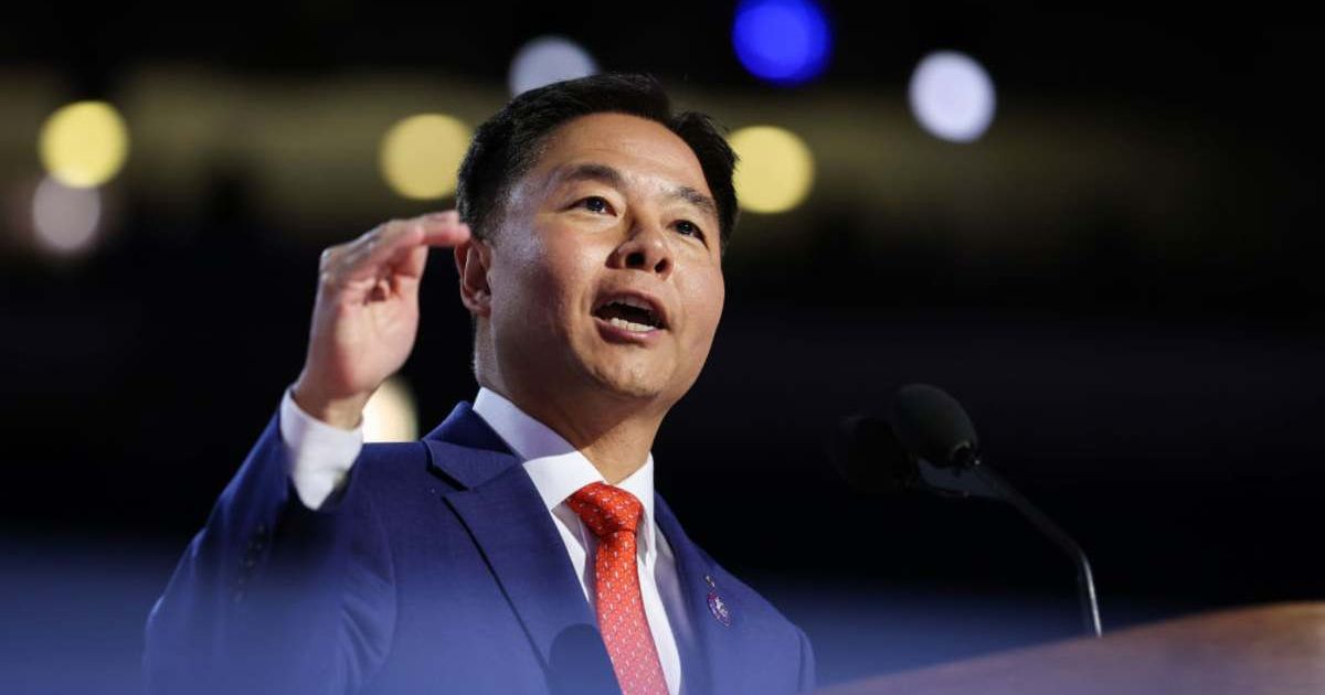 U.S. Rep. Ted Lieu (D-CA) speaks on stage during the final day of the Democratic National Convention (Cover Image Source: Getty Images | Photo by Justin Sullivan)