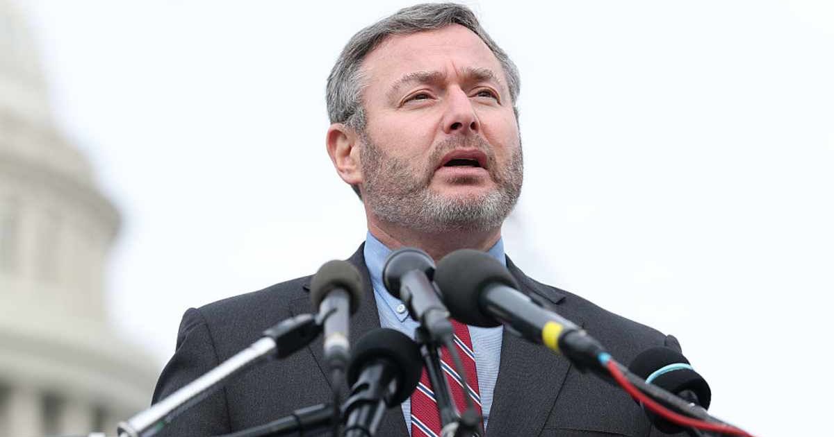 Rep. Eugene Vindman (D-VA) speaks at a news conference at the U.S. Capitol on November 21, 2025 (Cover image source: Getty Images/Photo by Anna Moneymaker)