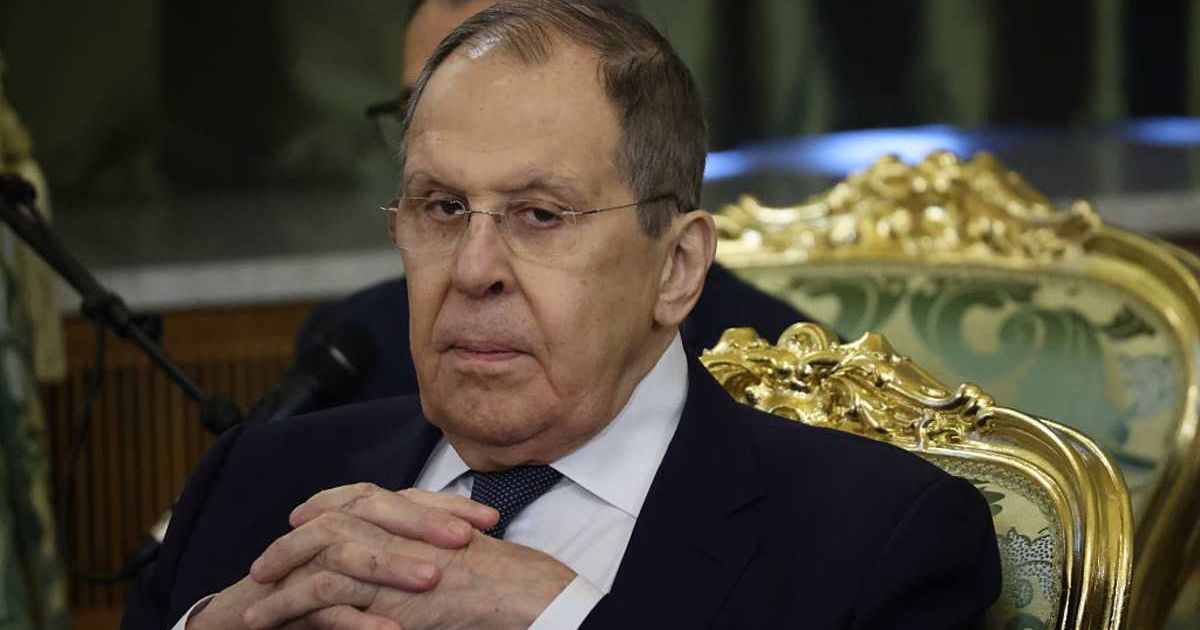 Russian Foreign Minister Sergey Lavrov gestures during Russian-Laotian talks at the Kremlin (Cover image source: Getty Images | Photo by Contributor)