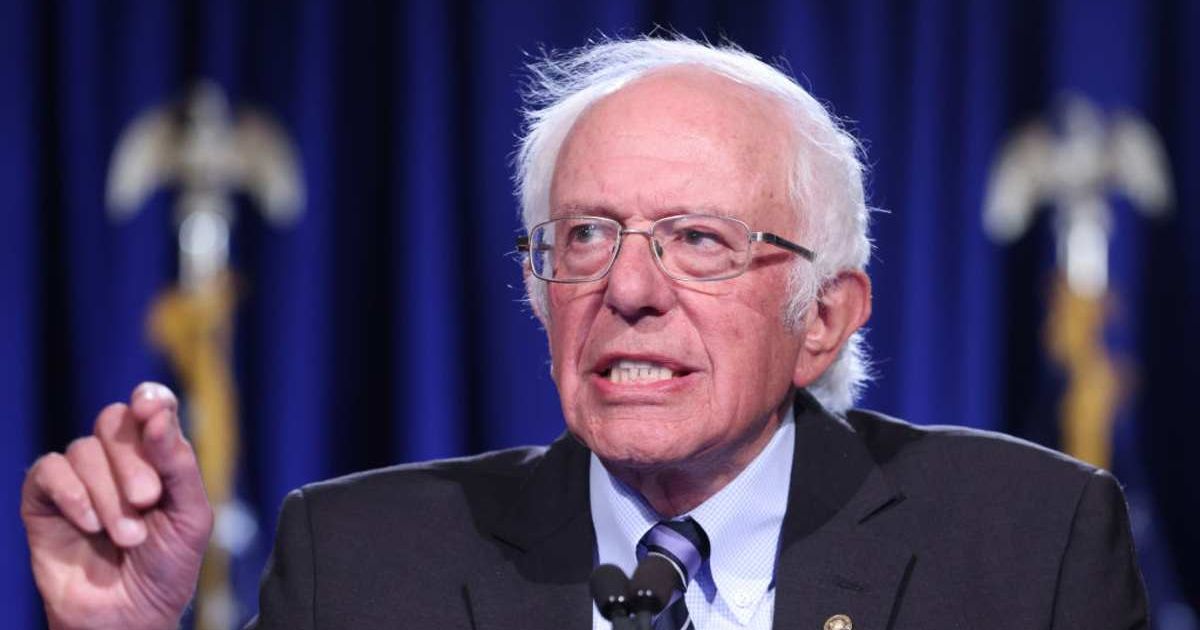 Sen. Bernie Sanders (I-VT) delivers an address on threats to American democracy at George Washington University (Cover image source: Getty Images | Photo by Win McNamee)