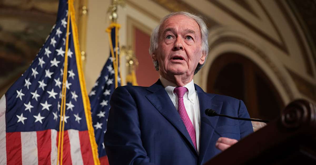 U.S. Sen. Ed Markey speaks during a press conference in the Lyndon Baines Johnson Room at the U.S. Capitol (Cover Image Source: Getty Images | Photo by Kayla Bartkowski)