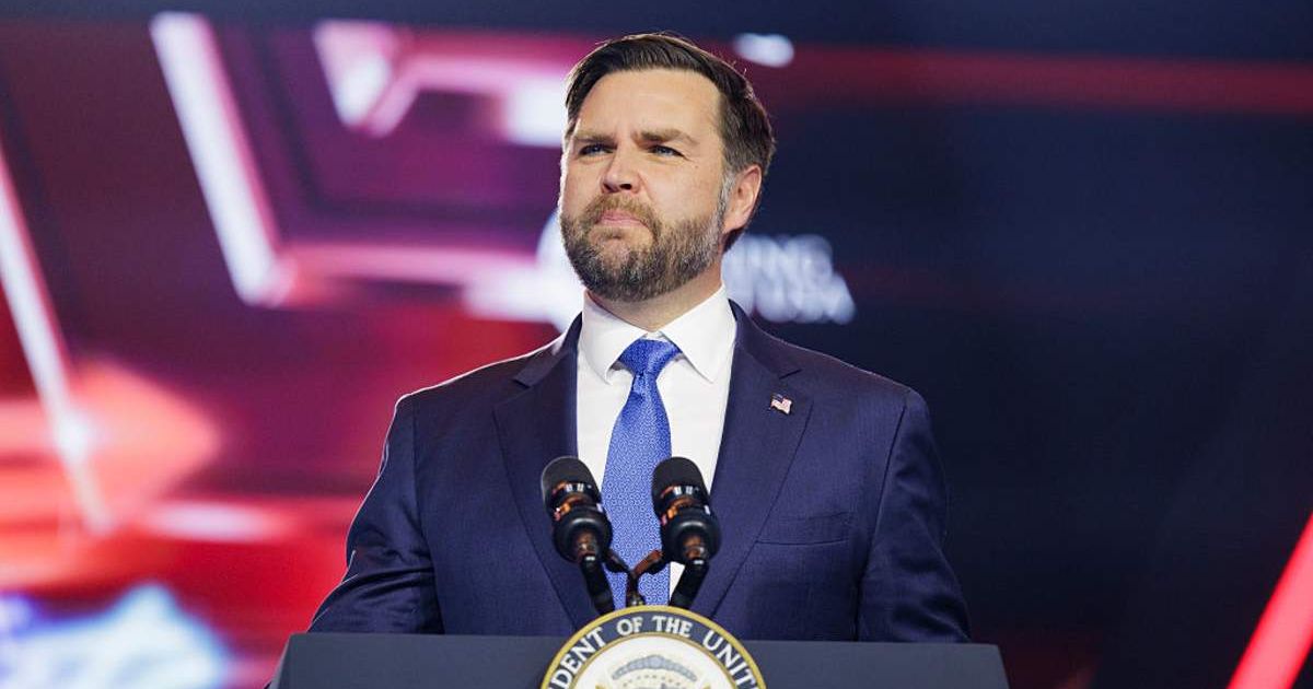 Vice President JD Vance speaks on the final day of Turning Point USA's annual AmericaFest conference (Cover Image Source: Getty Images | Photo by Caylo Seals)