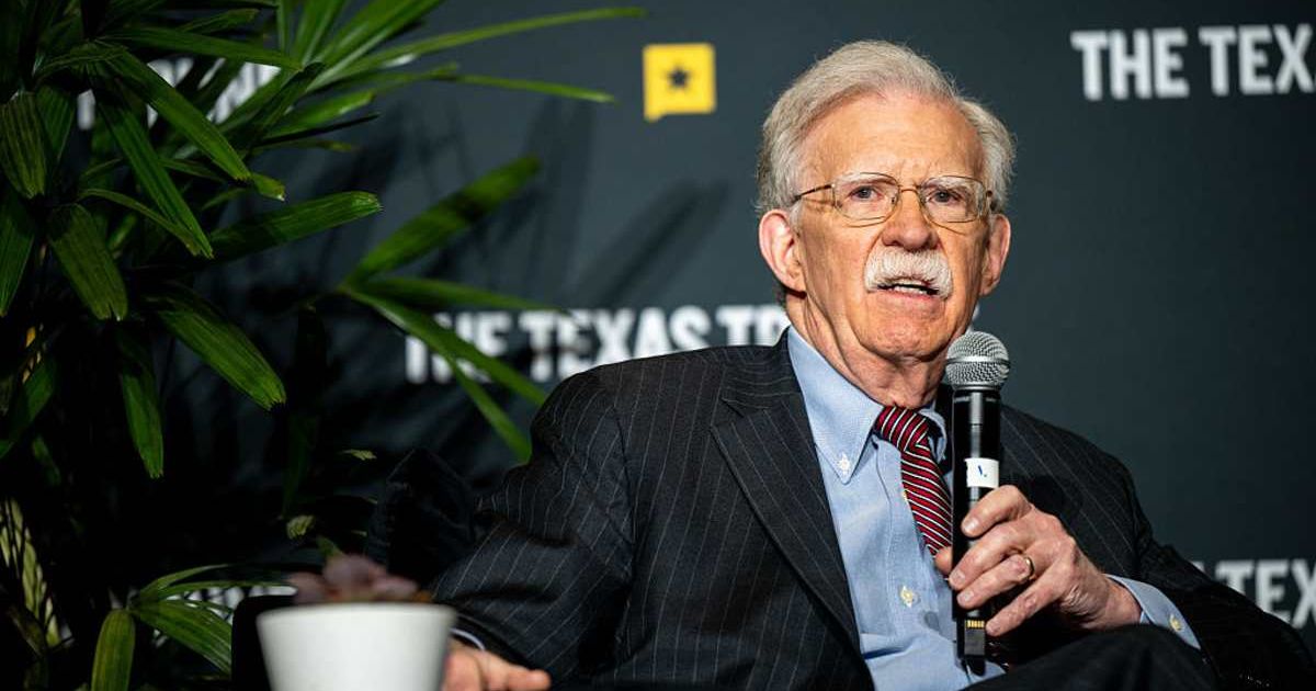 Former National Security Advisor John Bolton at the First Baptist Church in Austin, Texas. (Cover Image Source: Getty Images | Photo by Brandon Bell)