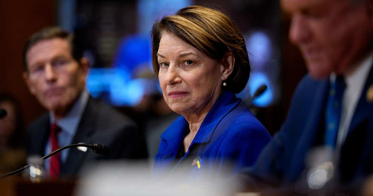 Sen. Amy Klobuchar (D-MN) at a Senate Appropriations Subcommittee hearing (Cover Image Source: Getty Images | Photo by Andrew Harnik)