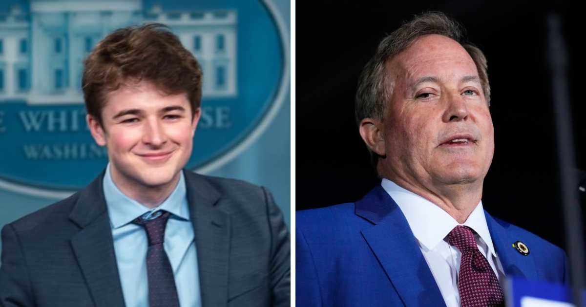 Harry Sisson (L) and Texas Attorney General Ken Paxton (R) (Cover Image Source: (L) X | @harryjsisson;  (R) AP | Photo by Tony Gutierrez)
