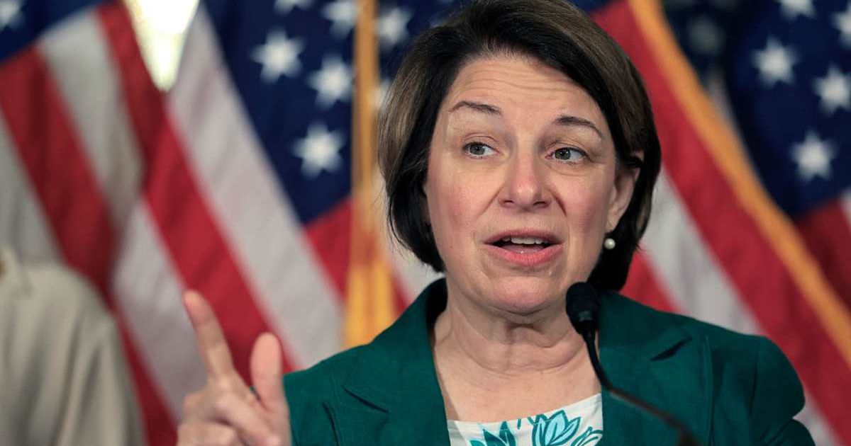  U.S. Sen. Amy Klobuchar (D-MN) speaks during a press conference about U.S. President Donald Trump's One Big Beautiful Bill Act (Cover Image Source: Getty Images | Photo by Joe Raedle)