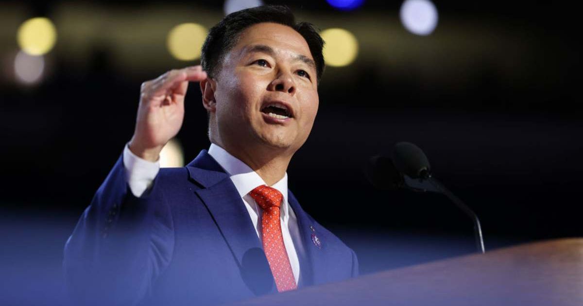  U.S. Rep. Ted Lieu (D-CA) speaks on stage during the final day of the Democratic National Convention (Cover Image Source: Getty Images | Photo by Justin Sullivan)