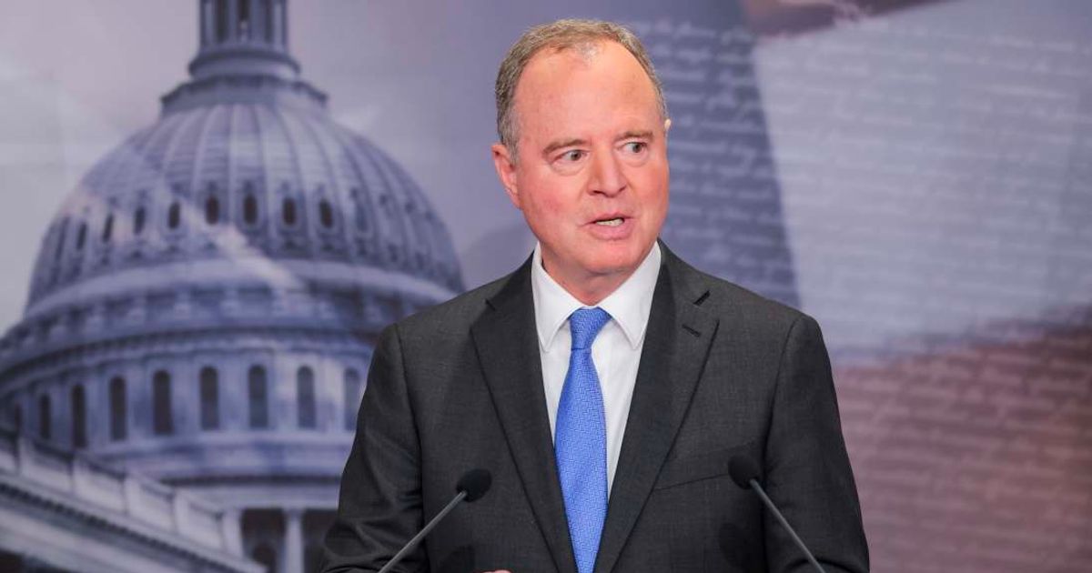 Sen. Adam Schiff (D-CA) speaks during a news conference at the U.S. Capitol on June 01, 2026, in Washington, DC. (Image Source: Getty Images | Photo by Anna Moneymaker)