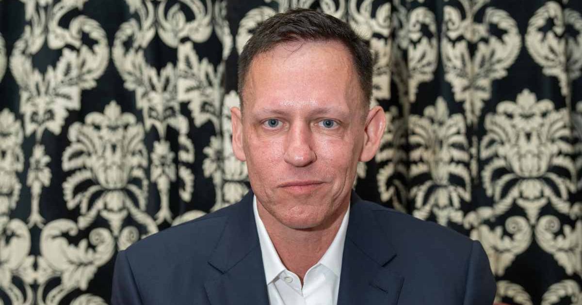 Peter Thiel speaks at The Cambridge Union on May 08, 2024 (Cover Image Source: Getty Images | Photo by Nordin Catic)