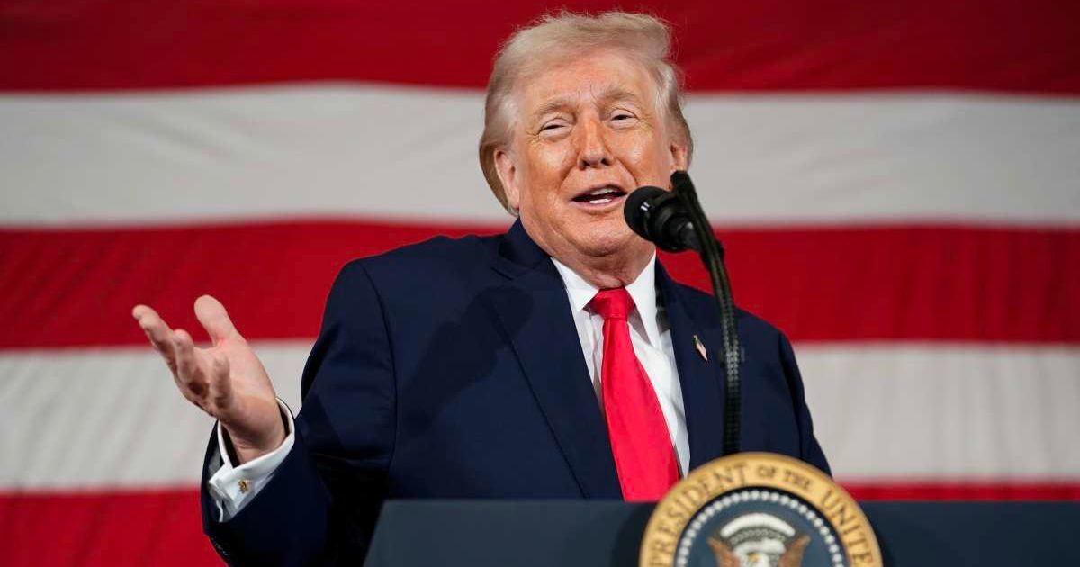 President Donald Trump speaks during a visit to the Fort Bragg U.S. Army base on February 13, 2026 (Cover Image Source: Getty Images | Photo by Nathan Howard)