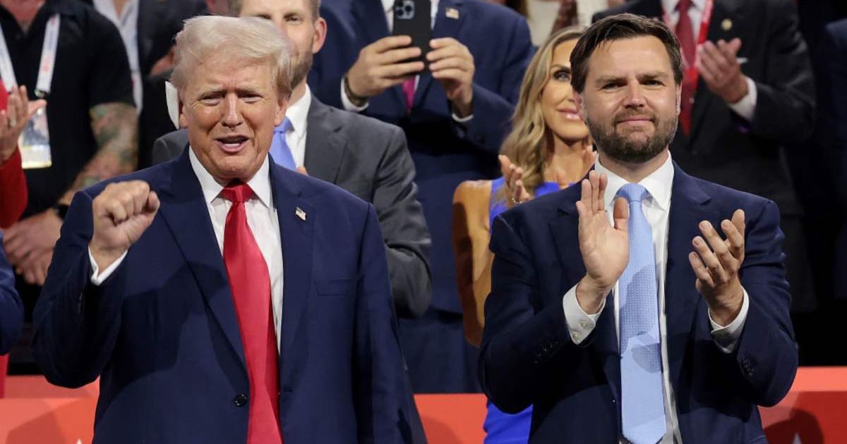 President Donald Trump (L) and Vice President  J.D. Vance at the Republican National Convention (Cover Image Source: Getty Images | Photo by Win McNamee)