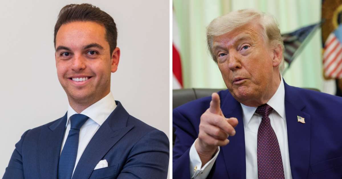 Spencer Hakimian (L) has long been a vocal critic of President Donald Trump (R) (Cover Image Source: (L) X | @SpencerHakimian; (R) Getty Images | Photo by Kevin Dietsch)