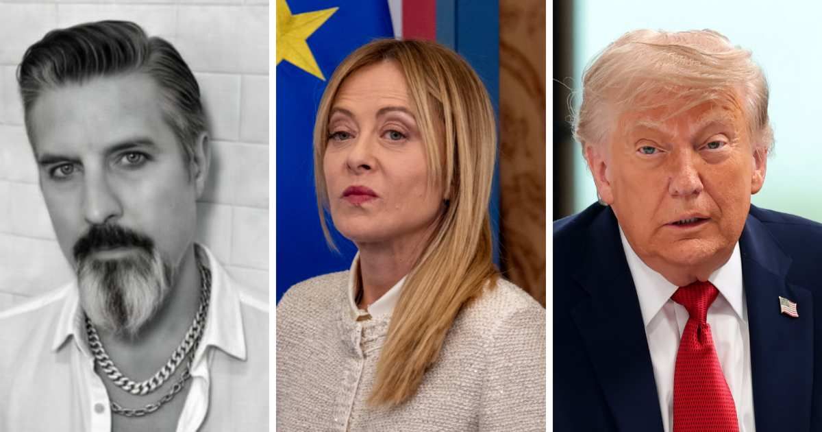 Bill Madden applauded Giorgia Meloni for pushing back against Trump's claims. (Image Source: (L-R) X | @maddenifico; Getty Images | Photo by Antonio Masiello;  Getty Images | Photo by Anna Moneymaker)