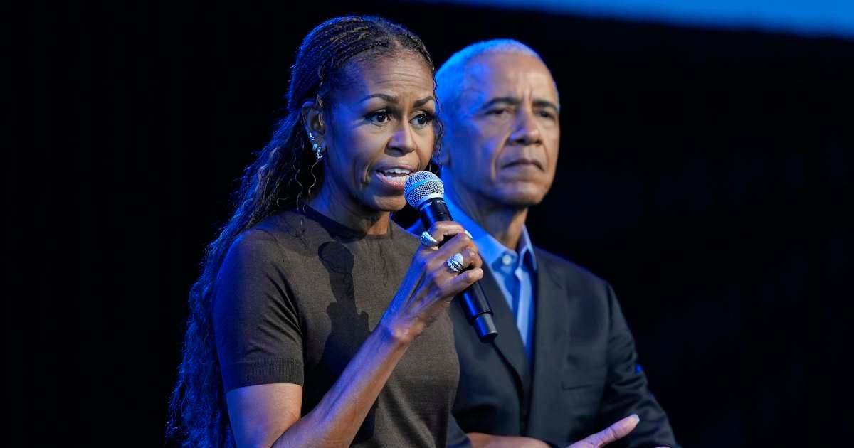 Former President Barack Obama and former First Lady Michelle Obama speak onstage at the Obama Presidential Center on June 16, 2026, in Chicago, Illinois (Cover Image Source: Getty Images | Photo by Pablo Martinez Monsivais)