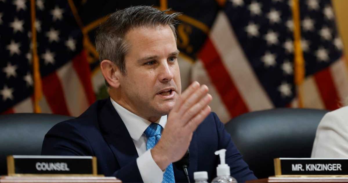 Adam Kinzinger  questions witnesses during a prime-time hearing in the Cannon House Office Building on July 21, 2022 (Cover Image Source: Getty Images | Photo by Tasos Katopodis)