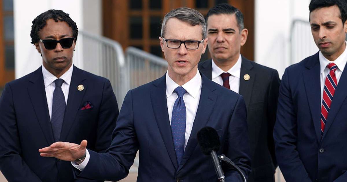 U.S. Rep. James Walkinshaw (D-VA) speaks to the press. (Cover Image Source: Photo by David Dee Delgado/Getty Images)