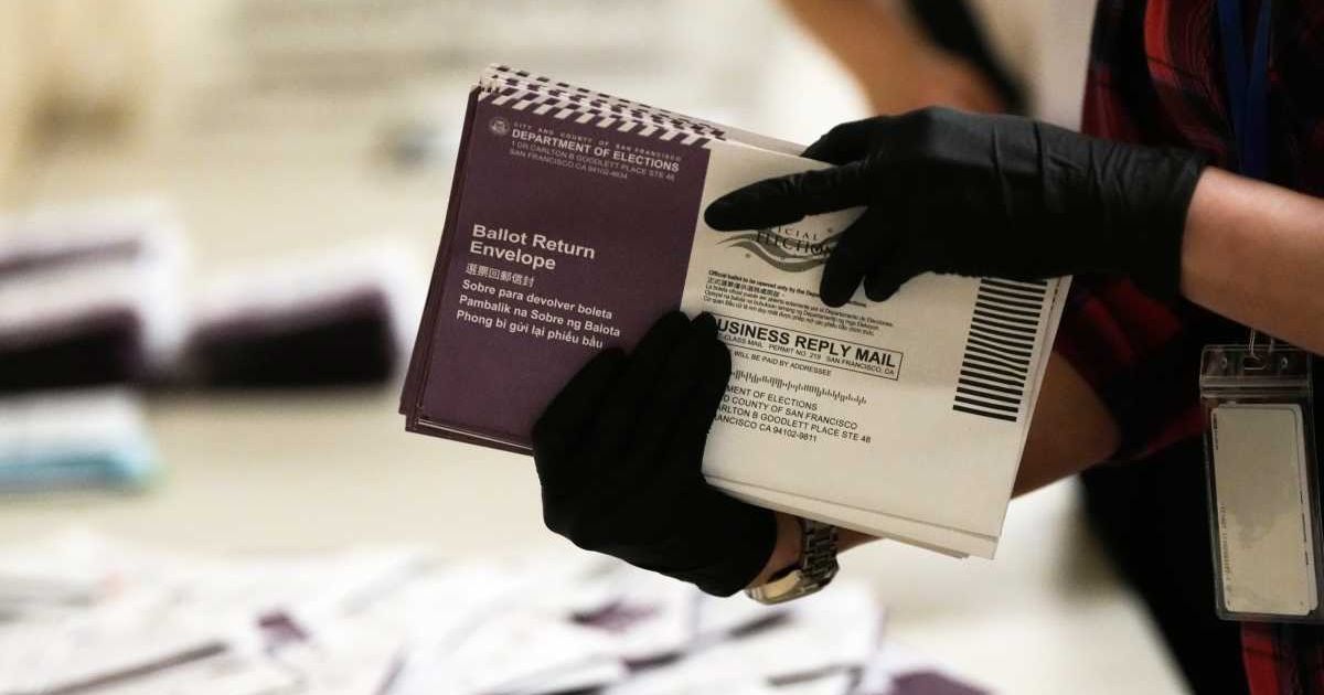 Department of Elections workers sort mail-in ballots for the California primary election at City Hall on Tuesday, June 2, 2026, in San Francisco (Cover Image Source: AP | Photo by Jeff Chiu)
