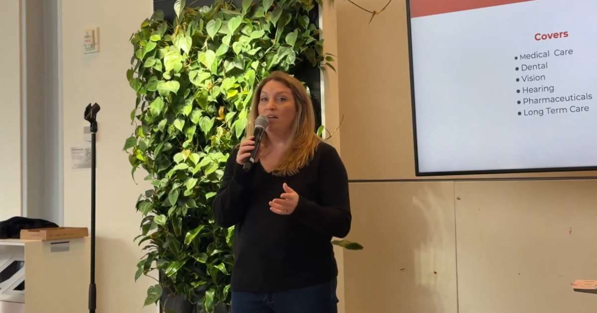 Democratic politician Melanie D'Arrigo speaking about the New York Health Act (Cover Image Source: X | Melanie D'Arrigo)