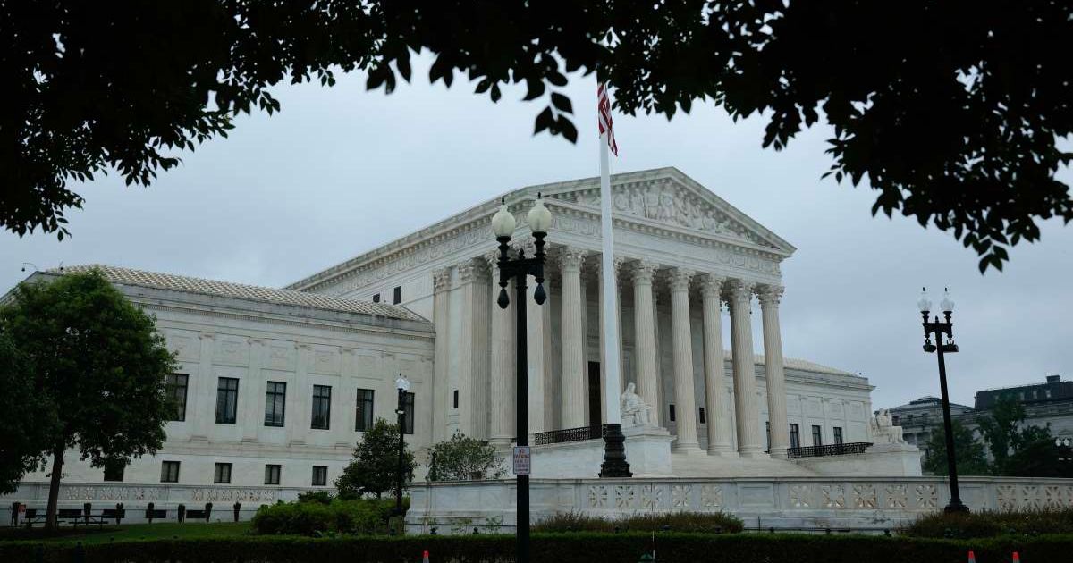 Rain falls outside the U.S. Supreme Court on June 23, 2026, in Washington, DC. (Cover Image Source: Getty Images | Photo by Chip Somodevilla)