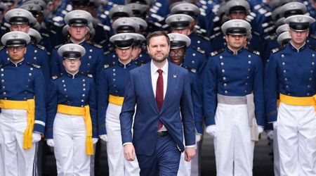 'Trying to be non-partisan': JD Vance's Biden joke falls flat with troops