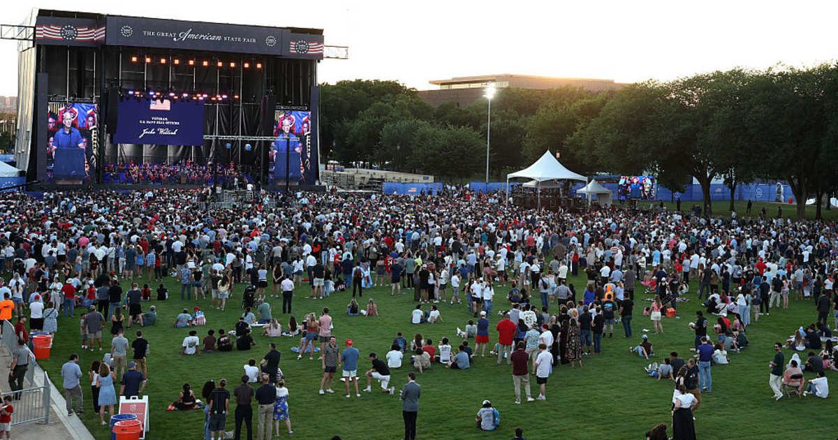 Attendees watch the rally to kick off the Great American State Fair on the National Mall on June 24, 2026 (Cover Image Source: Getty Images | Photo by Tasos Katopodis)
