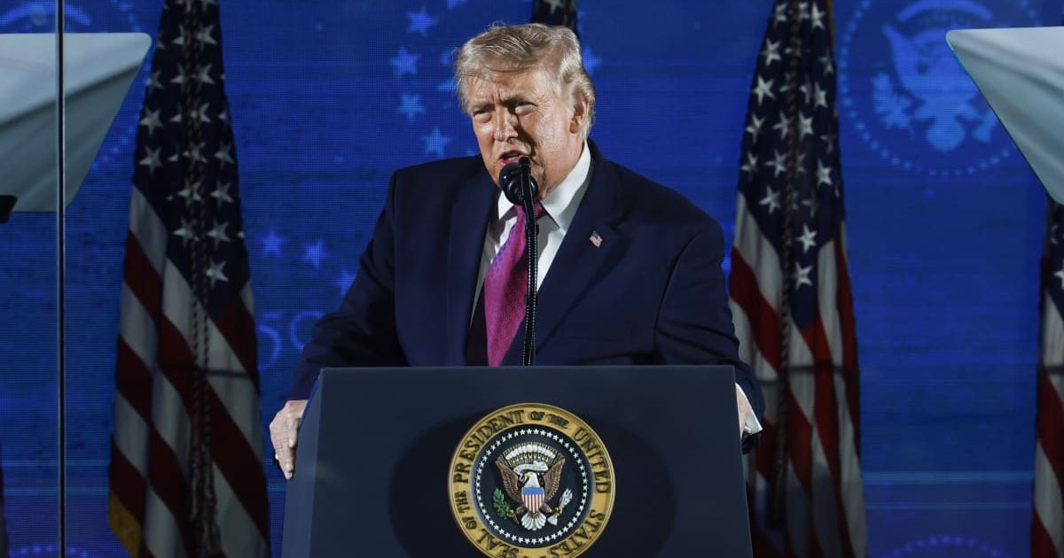 President Donald Trump speaks during a rally at Mount Rushmore National Memorial on July 03, 2026, in Keystone, South Dakota. (Cover Image Source: Getty Images | Photo by Chip Somodevilla)