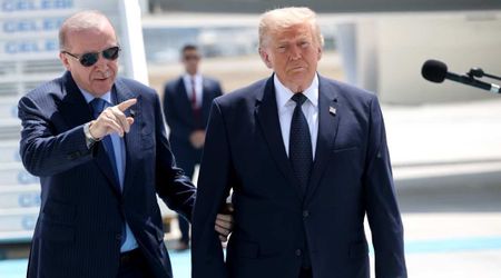 Erdogan redirects Trump after awkward moment at NATO arrival