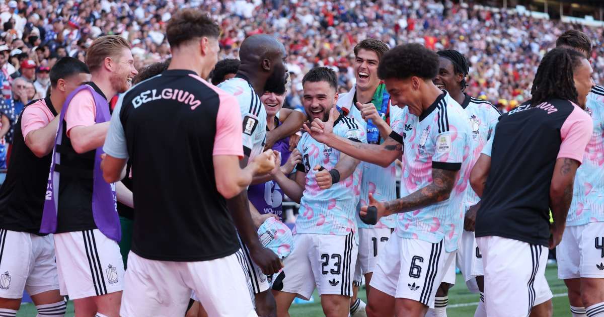 Several Belgian players appeared to mimic Trump's signature rally dance — the side-to-side sway and fist pump he's known for at campaign events — as they celebrated the win (Cover Image Source: Getty Images | Photo by  Jamie Squire)