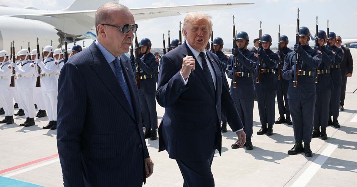 U.S. President Donald Trump speaks to Turkish President Recep Tayyip Erdogan on July 7, 2026, in Ankara, Turkey (Cover Image Source: Getty Images | Photo by Won McNamee) 