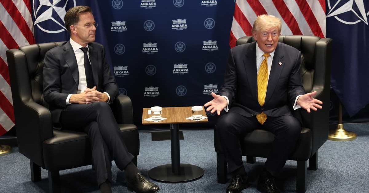 President Donald Trump (R) meets with NATO Secretary General Mark Rutte (L) for bilateral talks during the NATO Summit on July 08, 2026, in Ankara, Turkey. (Cover Image Source: Getty Images | Photo by Win McNamee)