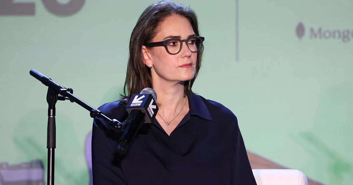 Jessica Tarlov speaks onstage during "Raging Moderates" at the Vox Media Podcast Stage at SXSW (Cover Image Source: Getty Images | Photo by Rick Kern)
