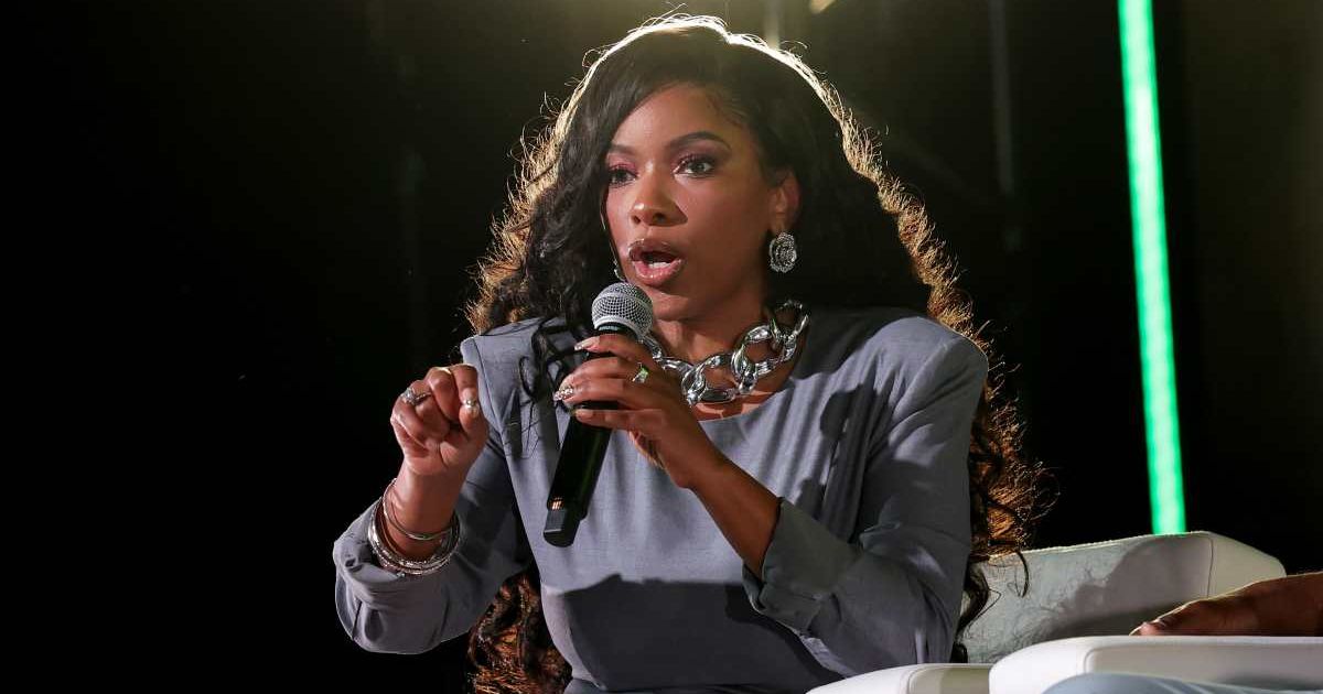 Rep. Jasmine Crockett speaks during the 2026 ESSENCE Festival of Culture at Ernest N. Morial Convention Center in New Orleans, Louisiana.(Cover Image Source: Getty Images | Photo by Arturo Holmes)