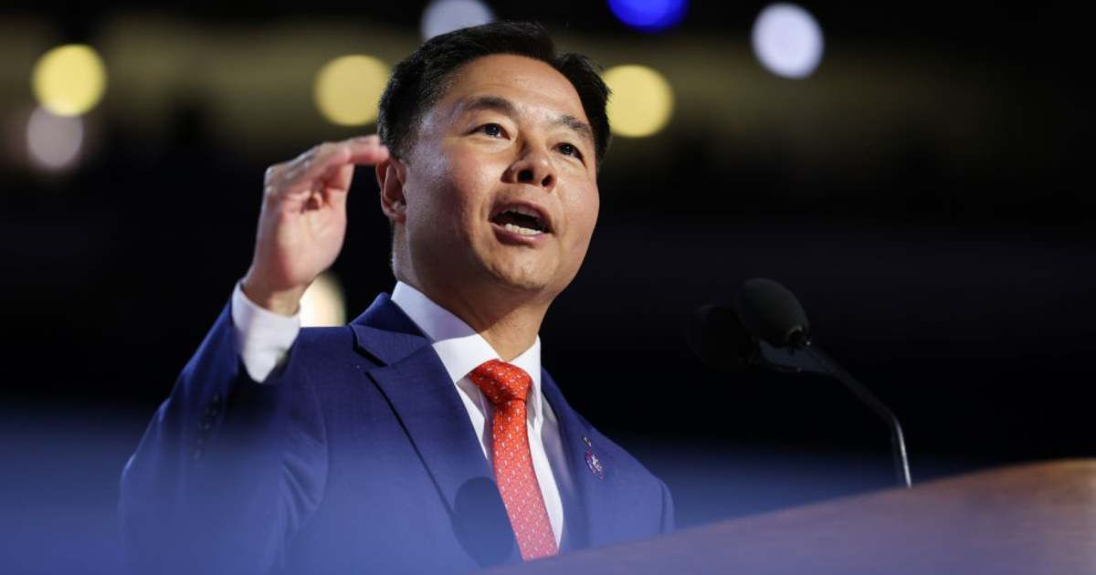 U.S. Rep. Ted Lieu (D-CA) speaks on stage during the final day of the Democratic National Convention (Cover Image Source: Getty Images | Photo by Justin Sullivan)