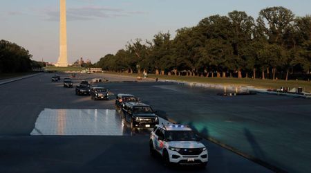 Is Trump's motorcade responsible for Reflecting Pool damage he's blaming on vandals?