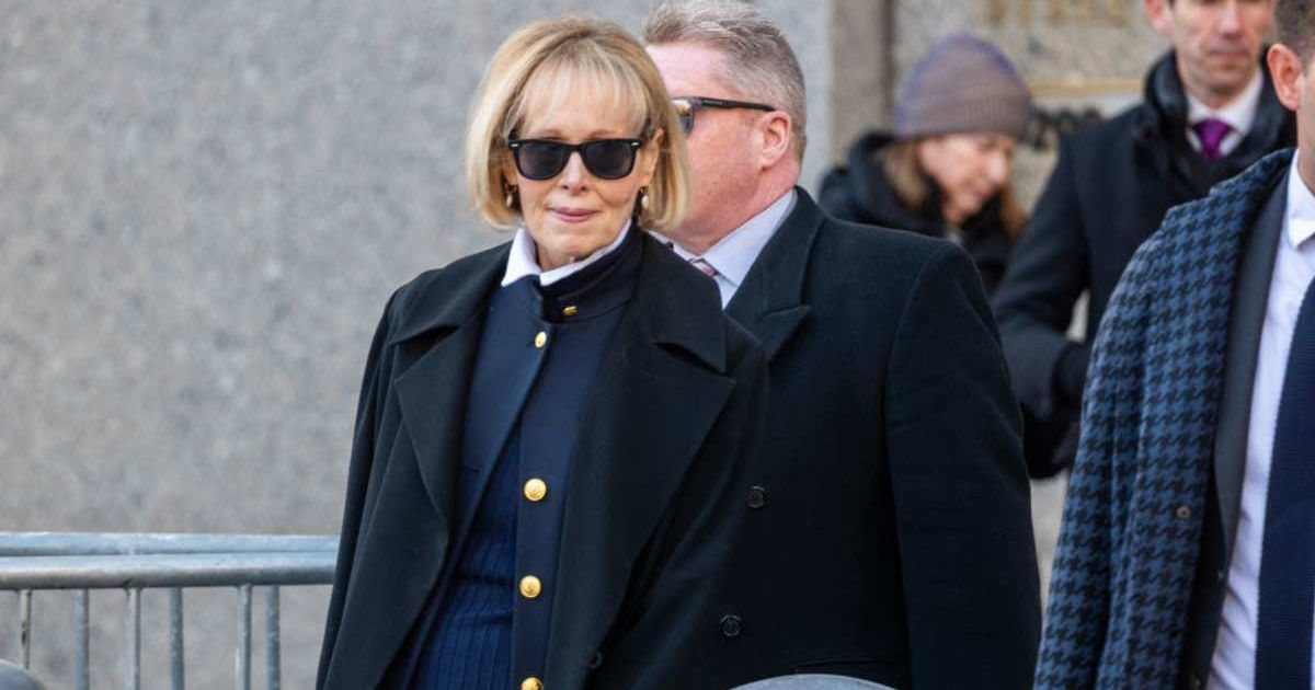 E. Jean Carroll leaves Manhattan federal court in New York on January 22, 2024, in New York City (Cover Image Source: Getty Images | Photo by Spencer Platt)